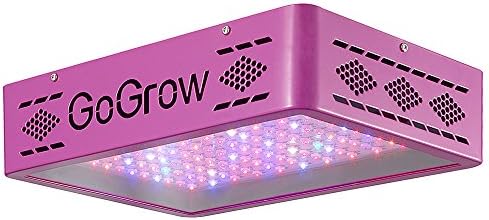 GoGrow Pink Flood LED Grow Lights, HPS 400W or 4 Feet 8x54W T5 Replacement, Full Spectrum with UV and IR