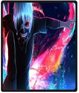 Scottshop Custom Anime Tokyo Ghoul Fleece Blankets 50x60 Inch, Throws Blankets Cotton Blanket Indoor / Outdoor Blanket