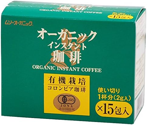 Muso organic instant coffee, one-time-use type 2gX15 follicles