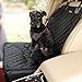 PETTOM Pet Bucket Seat Cover 2 in 1 Pet Front Seat Cover Dog Car Seat Cover Dog Hammock Non-Slip Backing Dog Car Seat Carrier Waterproof Full Protection Seat Protector f (Black)