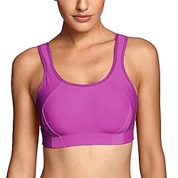 SYROKAN Full Coverage Sports Bras for Women High