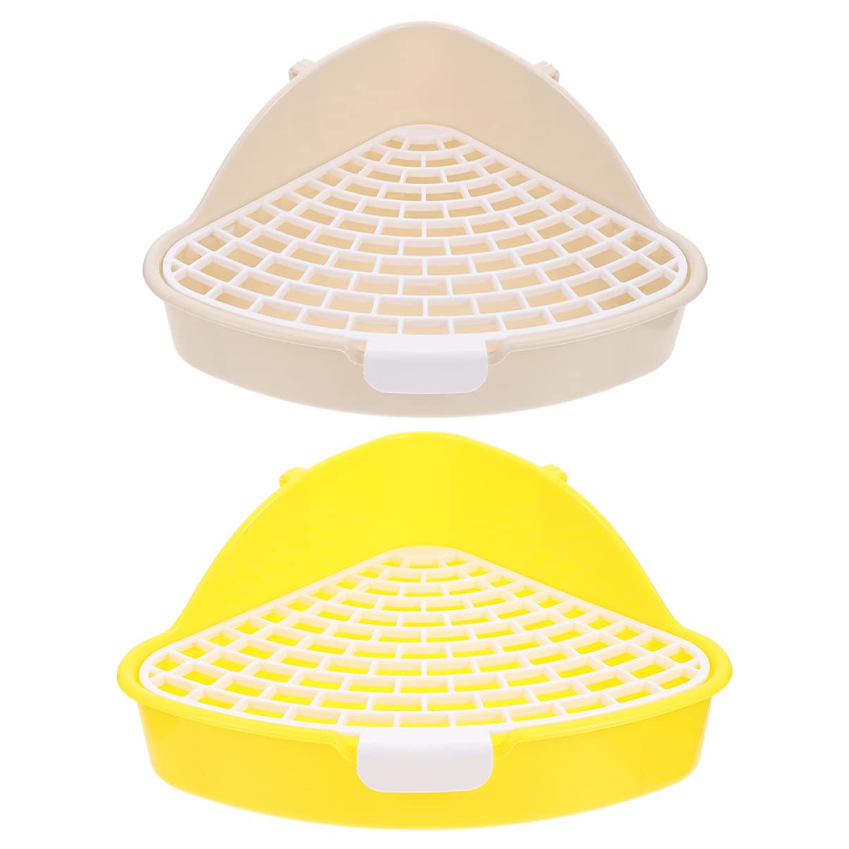 BCOATH 2pcs Box Rabbit Toilet Rabbit Litter Pan Pet Litter Box Bunny Potty Toilet Hamster Training Potty Training Triangle Small Animal