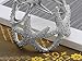 Alilang Womens Shiny Textured Starfish Stretch Bangle Cuff Statement Bracelet, Silver