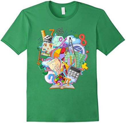 Mens Book of Maths T-Shirt 2XL Grass