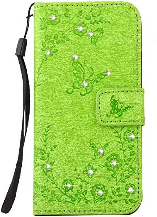 Samsung Galaxy A5 2017 Case, Alfort Samsung Galaxy A5 2017 Cover, 3 in 1 Samsung Galaxy A5 2017 Phone Case Flip Phone Case Wallet Magnetic with Card Holder Screen Protector Stand Function Foldable Case Premium Leather, 5.2 Inch ( Green )