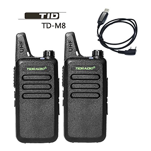 TIDRADIO TD-M8 Mini Walkie Talkie RFS Two Way Radio Compatible with Baofeng (2 PCS) With 1 Free Program Cable TIDRADIO TD-M8 Mini Walkie Talkie RFS Two Way Radio Compatible with Baofeng (2 PCS) With 1 Free Program Cable
