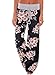 Women's High Waist Floral Print Loose Pants Leggings X-Large Multicolored