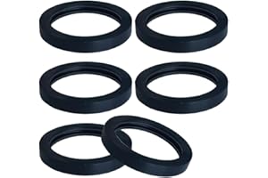 SMILFUY Gas Can Spout Gaskets, 1.2 Inch Inside Diameter Automotive Rubber Sealing Ring, Universal Car Gas Fuel Gaskets Replacement Compatible with Most Gas Can Spout (6PCS)