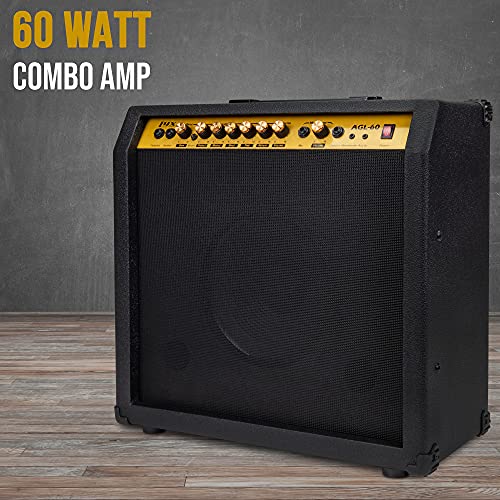 LyxPro 60 Watt Electric Guitar Amplifier Combo Solid State Studio