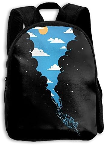 Gardenflower Sky Diver 3D Printed Design School Backpacks Shoulders Bag For Boys Girls
