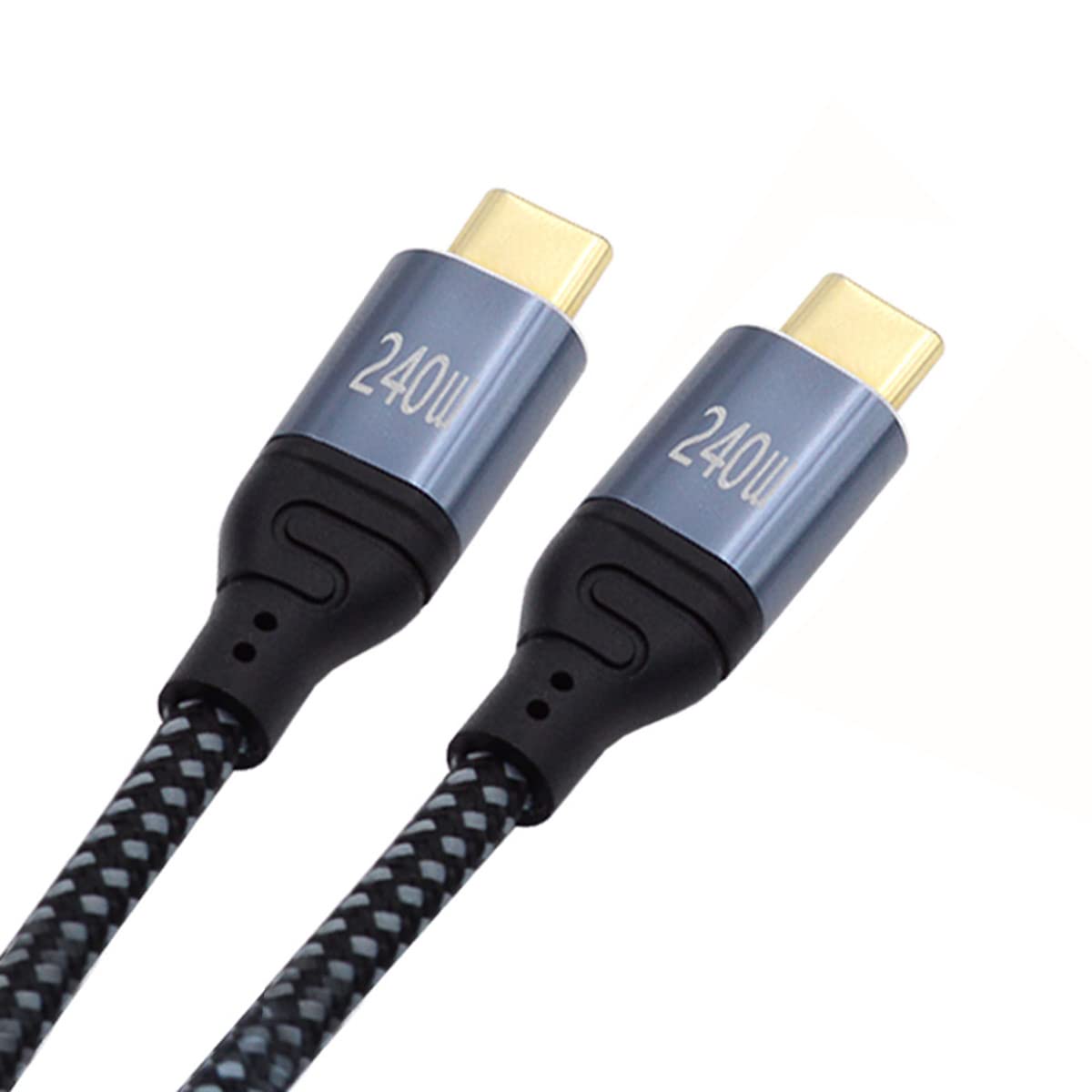 NFHK USB-C 240W Type-C Cable 480Mbps 48V 5A Compatible with USB2.0 100W Charging for Laptop Tablet Phone 50CM