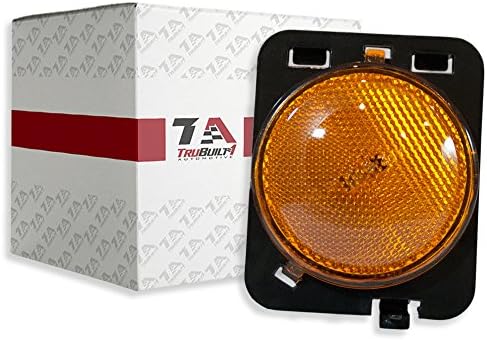2007-2016 Jeep Wrangler Right Side Marker Light, Amber T1A-55078145AA by TruBuilt 1 Automotive Off-Road