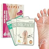 Exfoliating Foot Peel Mask – 2 Pairs Lavender Scented Peel Mask for Callus Dead Skin and 1 Pair Smooth&Care Foot Mask– Removes Dead Skin & Calluses In 1 Week