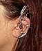 Gothic Earring Classic Dragon Ear Wrap Cuff Earring Punk Rock Left Ear (antique silver)