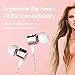 Earbud,TRONOE Sport HIFI In-Ear Earbuds Heaphones Headset Earphones with 3.5mm Metal Housing Magnetic Best Wired Bass Stereo Headset Built-in Mic/Hands-free/Volume Control. (Pink)