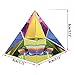 Sumnacon Crystal Photography Iridescent Pyramid Rainbow Colors with Lovely Gift Box - Used to Meditation, Paperweight, Decoration Etc, Truly Beautiful Object for Home, Office or As Gift, 3.15 Inch