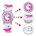 Zeiger Toddler Fashion Children Kids Watches Girls Age 5 - 7 - 10 Time Teacher, Cartoon Character 3D Butterfly Silicone Band -White