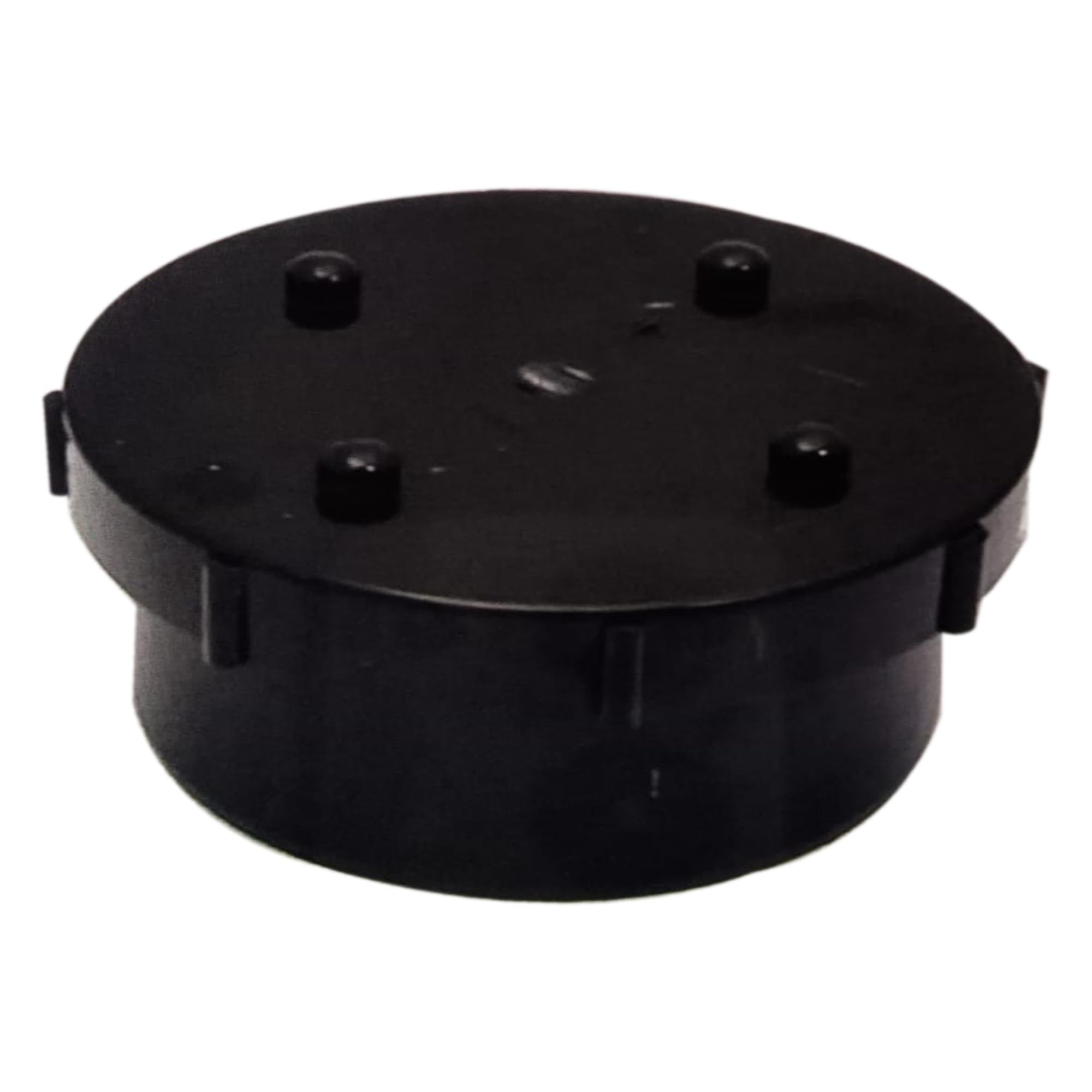 Solvent 110mm Push fit Waste Access Plug - Black