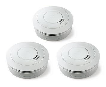 Ei Electronics Ei650 10-Jahres-Rauchwarnmelder, Testsieger Stiftung-Warentest, 3er Set