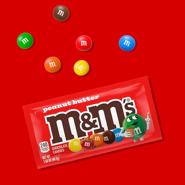 M&M’S PEANUT BUTTER CHOCOLATE CANDIES , 1.63 OZ