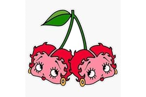 SMJ DESIGNS Cherry Boop!! Sticker Vinyl Waterproof Sticker Decal Car Laptop Wall Window Bumper Sticker 5"