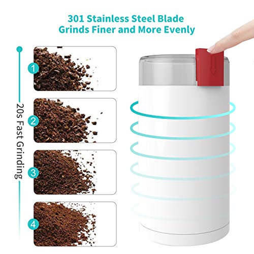 Coffee Grinder, Kaven Electric Coffee Mill with Large Grinding Capacity