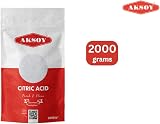 AKSOY Citric Acid Food Grade 2KG Non-GMO Anhydrous Bath Bombs Cleaning view 9