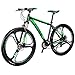 Eurobike 29″ Mountain Bike Lightweight Aluminum Frame Front Suspension Daul Disc Brakes 21 Speed Mens Bicycle 29er MTB (Green)thumb 2