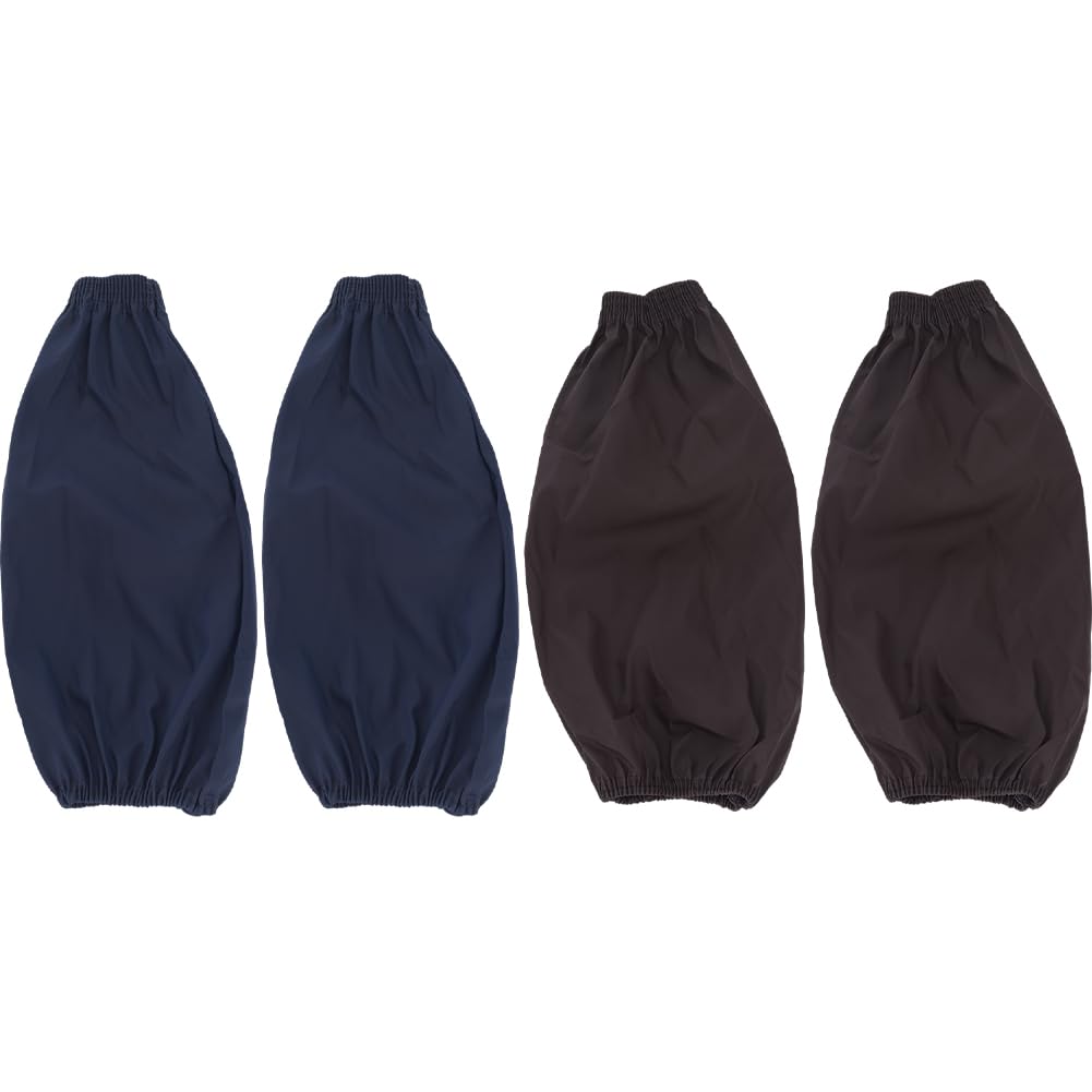 GORGECRAFT 2 Pairs Waterproof Arm Sleeves Kitchen Oilproof Arm Covers Protector Reusable Oversleeves Leather Cleaning Accessories for Women Work Cooking Painting Dish Washing Topiary Garden