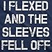 Crazy Dog Mens I Flexed and The Sleeves Fell Off Tank Top Funny Gym Workout Tee