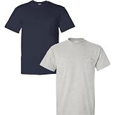 Gildan Adult Ultra Cotton T-Shirt with Pocket, Style G2300, 2-Pack