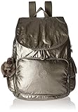 Kipling Women's Ravier Medium Solid Backpack, Champagne Metallic