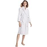 SIORO Women Cotton Terry Cloth Robes, Soft Plush Spa Bathrobe with Shawl Collar, Towel nightgrown Bath for Pool, Gym, Travel