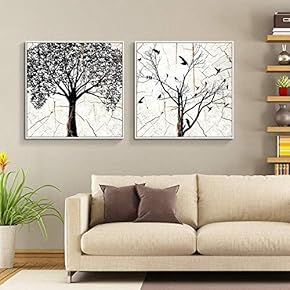 Floating Framed Canvas Wall Art for Living Room, Bedroom Wooden Background Animal Canvas Prints for Home Decoration Ready to Hang - 16"x16"x2 Panels