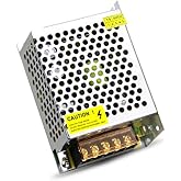 Arybroourd DC 12V 5A 60W Power Supply AC Adapter 110V AC to DC Universal Regulated Switching LED Power Supply 12V 5Amp for LED Strip Light CCTV Security Camera System Radio Computer Project