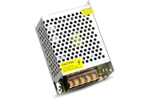 Arybroourd DC 12V 5A 60W Power Supply AC Adapter 110V AC to DC Universal Regulated Switching LED Power Supply 12V 5Amp for LED Strip Light CCTV Security Camera System Radio Computer Project