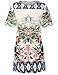 Romwe Women's Floral Casual Mini Dress Multicoloured M