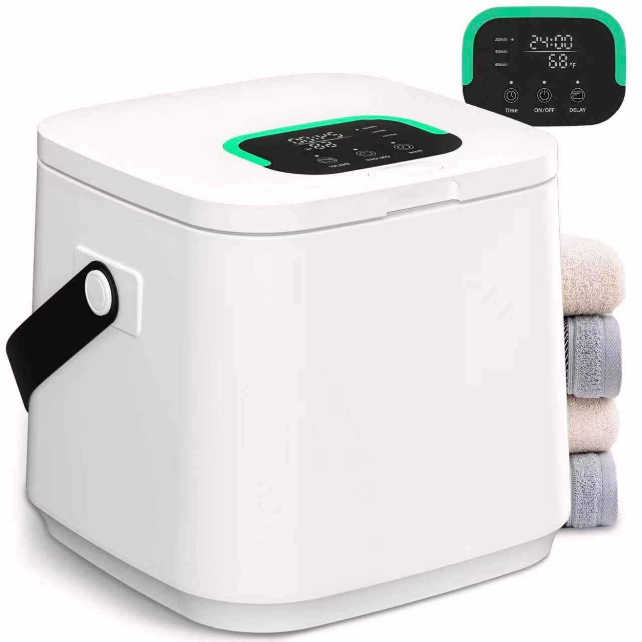 Photo 1 of WEILAlANTIAN Towel Warmer,Towel Warmers for Bathroom with Timer & Child Lock, Electric Bathroom Warmer for Towels, Robes, and Blankets, Adjustable Heat Settings (20/40/60Mins)