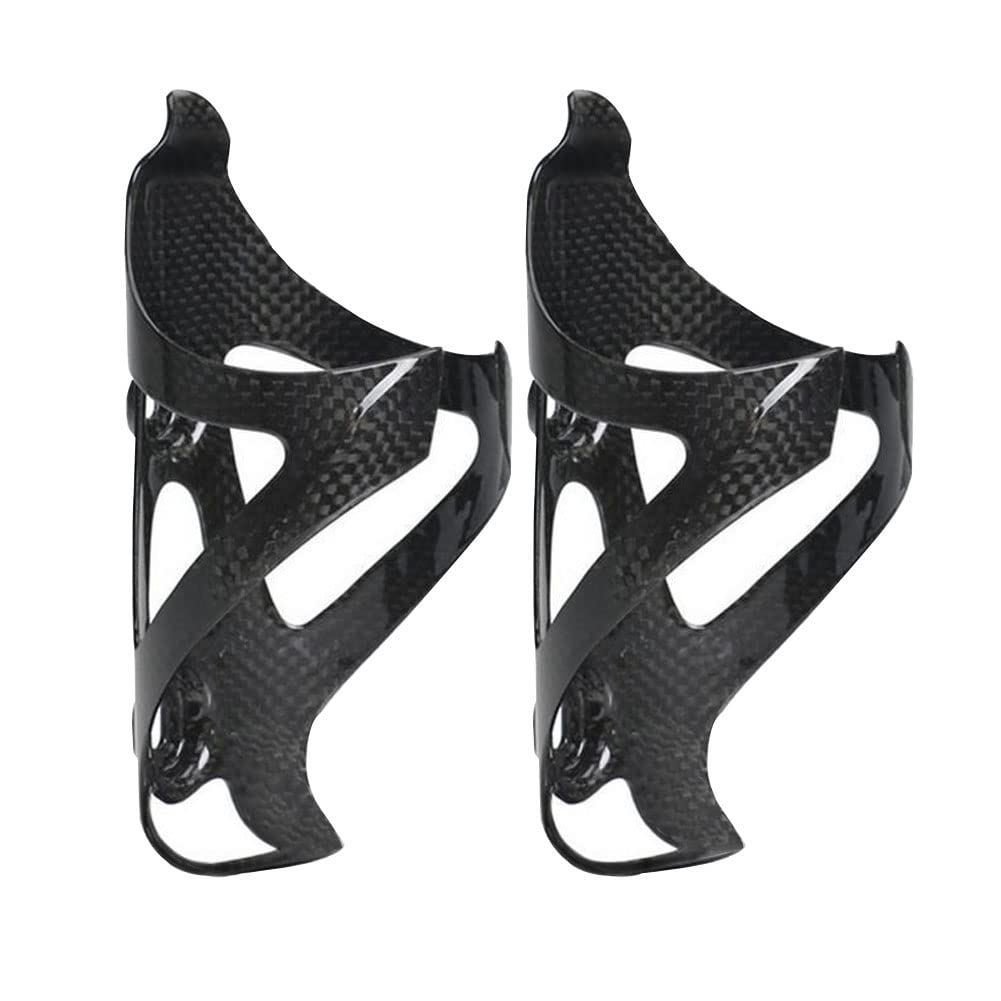 RongXuan Pack of 2 Bicycle Bottle Holders, Full Carbon Water Bottle Holders, Lightweight Drink Holder for Mountain Bike, Road Bike