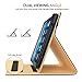 MoKo Universal Case for 7 - 8 Inch Tablet- Slim Folding Stand Folio Cover PU Leather Protective Case for 7 - 8 Inch Touchscreen Tablet with Document Card Slots and Stylus Pen Loop, Black & Brown