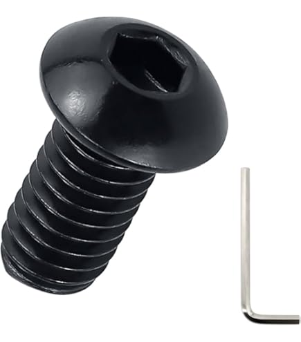 5/16-18 X 3" Button Head Socket Cap Bolts Screws, 20Pcs 304 Stainless