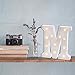 Barnyard Designs Metal Marquee Letter M Light Up Wall Initial Wedding, Bar, Home and Nursery Letter Decoration 12