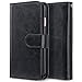 ULAK Designed for iPhone SE Case 2022 (3rd Gen) / iPhone SE Case 2020 (2nd Gen) / iPhone 7 Case/iPhone 8 Case, Luxury PU Leather Wallet Phone Case with Card Holder Flip Kickstand Cover - Black