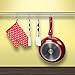 Prudance Small Round S Shaped Stainless Steel Hanging Hooks Set with 10 Hooks - Ideal for Pots, Pans, Spoons & Other Kitchen Essentials - Perfect for Clothing