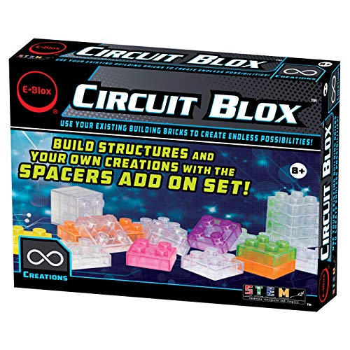 E-Blox Circuit Blox Builder - Lights 48 Pieces Universal Lamps Spacer Add-On Building Blocks Toys Set For Kids Ages 8+