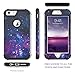 BENTOBEN Case for iPhone 6S Plus/iPhone 6 Plus, 3 in 1 Hybrid Heavy Duty Rugged Hard PC Cover Soft Silicone Bumper Shockproof Anti Slip Protective Case for Apple iPhone 6S Plus/6 Plus(5.5 Inch),Space
