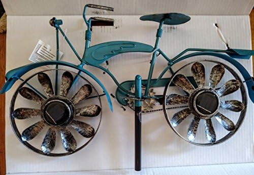 Old Style Bicycle Solar Wind Spinner / Windmill