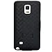 HOTCOOL Samsung Galaxy Note 4 Holster Case - Slim Hard Shell Holster Combo With Kickstand & Belt Clip 2014rnb Case For 2014 Samsung Galaxy Note 4 Smartphone, Black