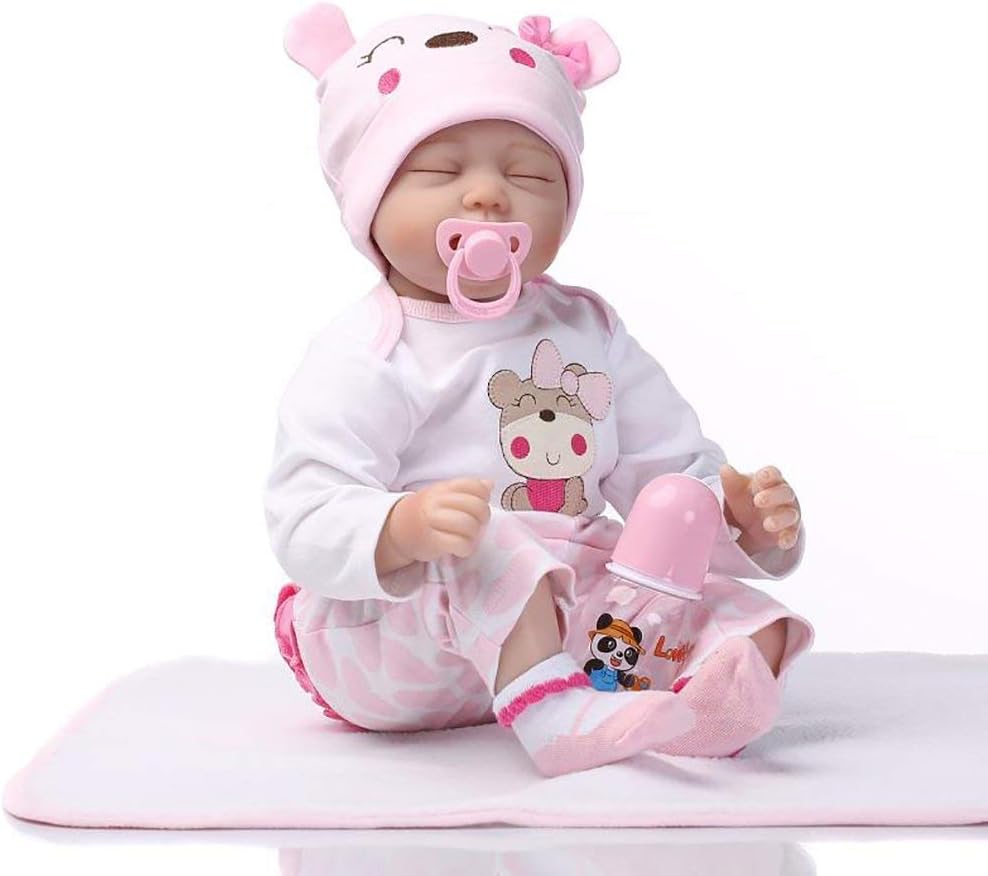 Prezzo Rebirth Baby Doll Playmate Realistico Silicone Vinile Neonato Dummy Girl And Boy su Regalo di Natale 22 Pollici / 55 cm,color1,55cm Offerte