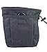 Tactical Gear Bundles Molle Drawstring Magazine Dump Pouch and 4 Piece Grimloc Locking D-Ring, Military Adjustable Belt Utility Fanny Hip Holster Bag Outdoor Ammo Pouch, Black